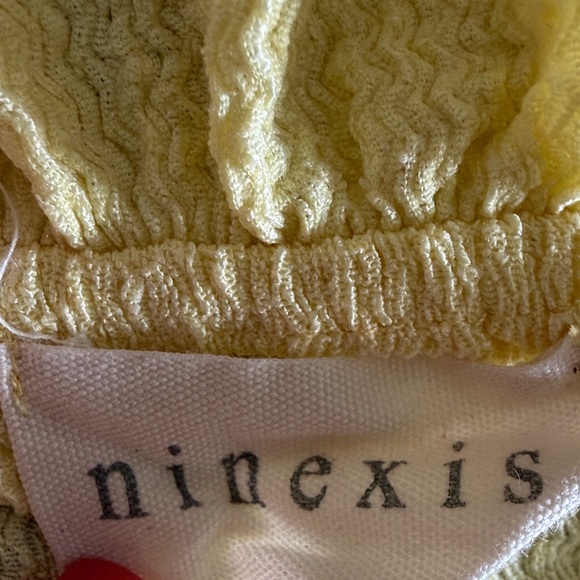 Ninexis Yellow Ruffle One-Shoulder Top - Picture 8 of 9